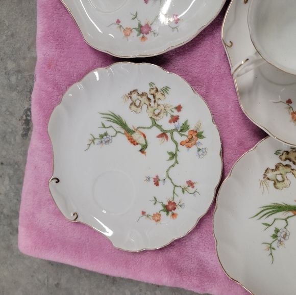 lefton china Dining Vintage Lefton China Hand Painted Teasnack Set